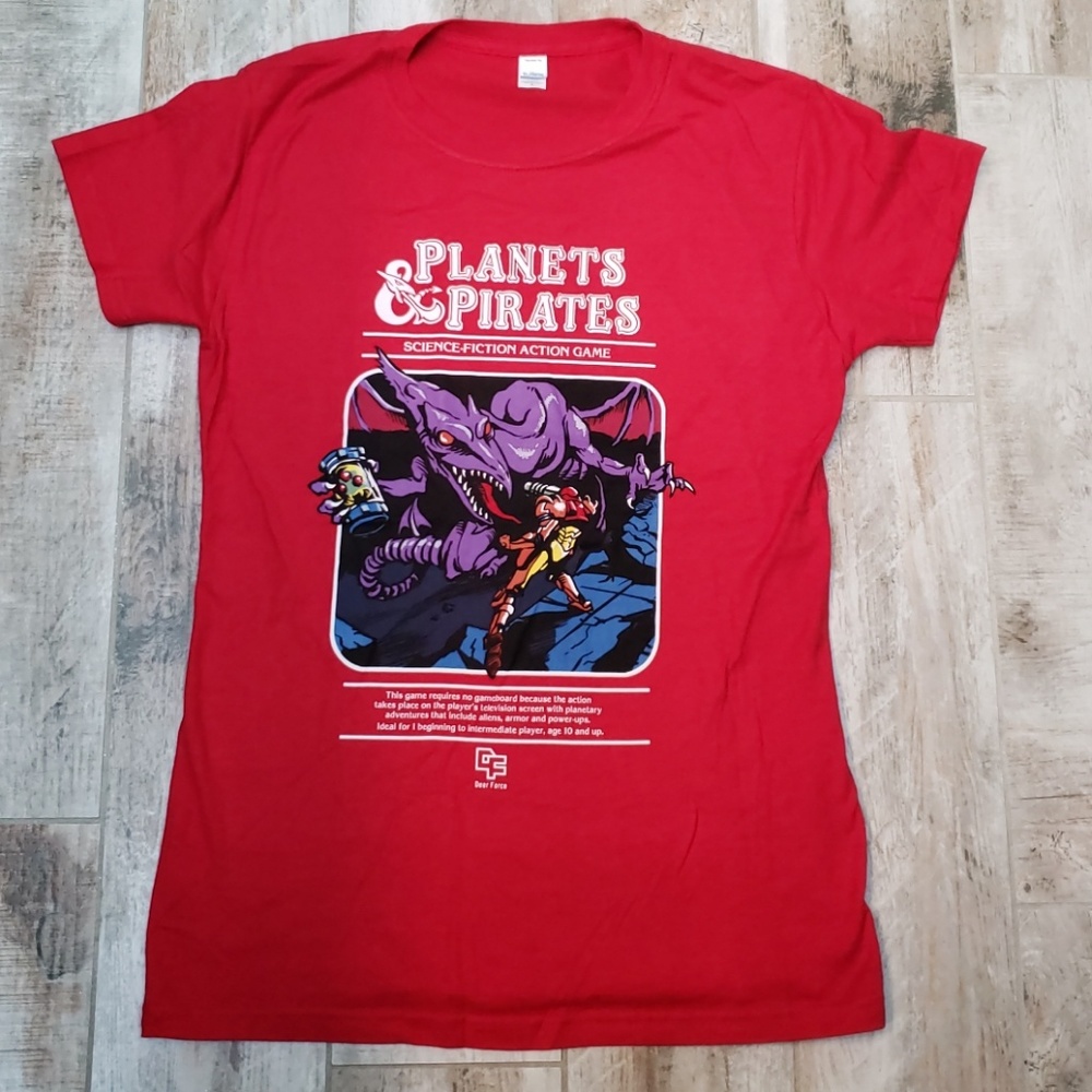 Limited edition planets & pirates tshirt